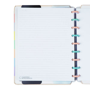 Caderno Inteligente Arco-Íris Pastel Médio Interior