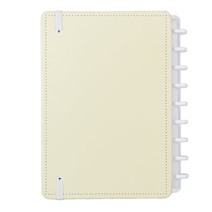 Caderno Inteligente Amarelo Pastel Médio Contracapa