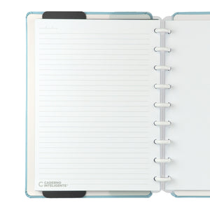 Caderno Inteligente Azul Pastel Médio Interior