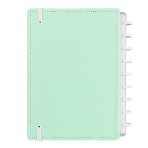 Caderno Inteligente Verde Pastel Médio Contracapa