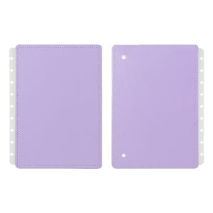 Capa e contracapa para Caderno Inteligente Lilás Pastel Médio (Planner)