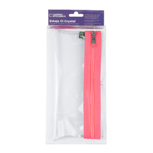 Estojo para Caderno Inteligente Crystal Néon Pink Embalagem Frente