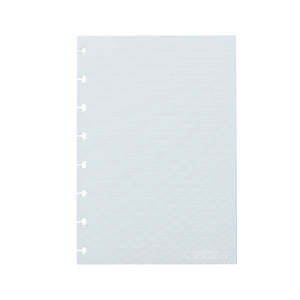 Folhas linhas brancas pautado 120g para Caderno Inteligente A5 Verso