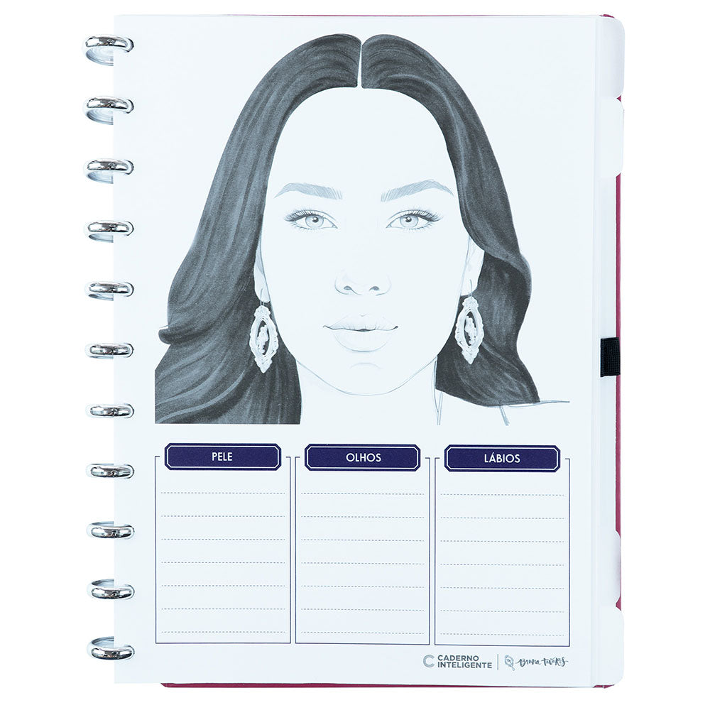 Caderno Inteligente BT CHERRY by Bruna Tavares Grande Interior