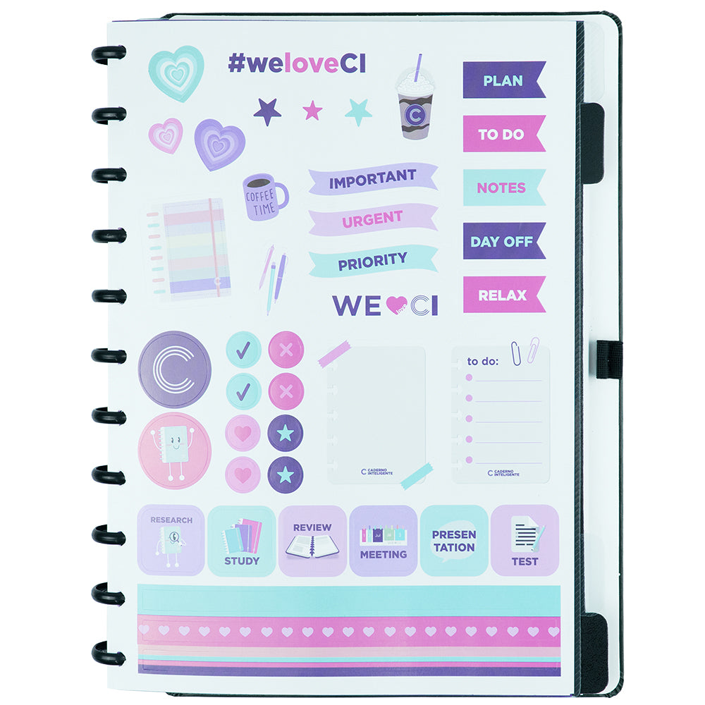 Caderno Inteligente Dark Green Grande Interior
