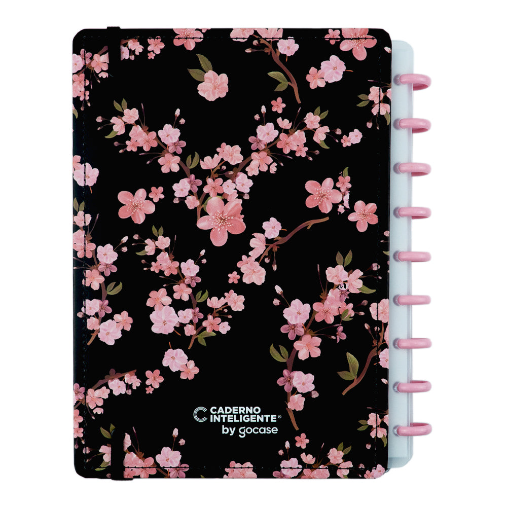 Caderno Inteligente Classical Rose Black Médio Contracapa