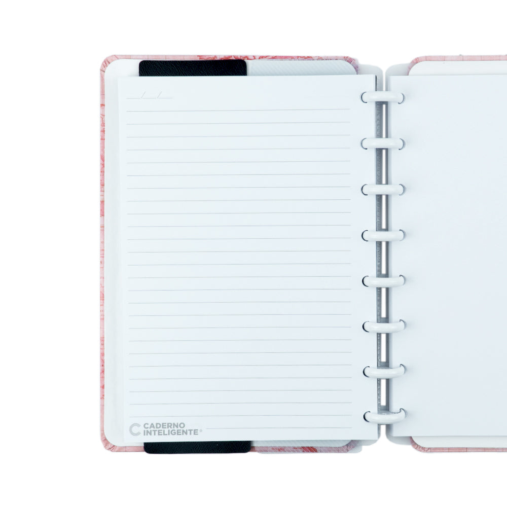 Caderno Inteligente Mapa Mundi Rosa ed.especial Gocase A5 Interior