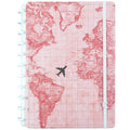 Caderno Inteligente Mapa Mundi Rosa ed.especial Gocase Grande Capa