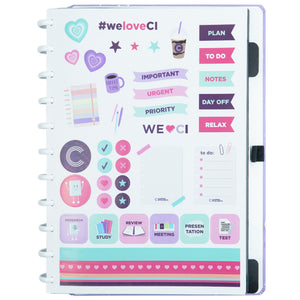 Caderno Inteligente Purple Galaxy ed. especial Gocase Grande Interior