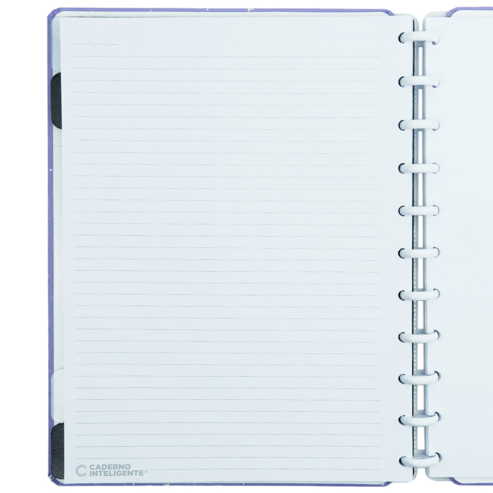 Caderno Inteligente Purple Galaxy ed. especial Gocase Grande Interior