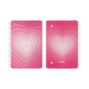 Capa e contracapa para Caderno Inteligente Golden Love A5