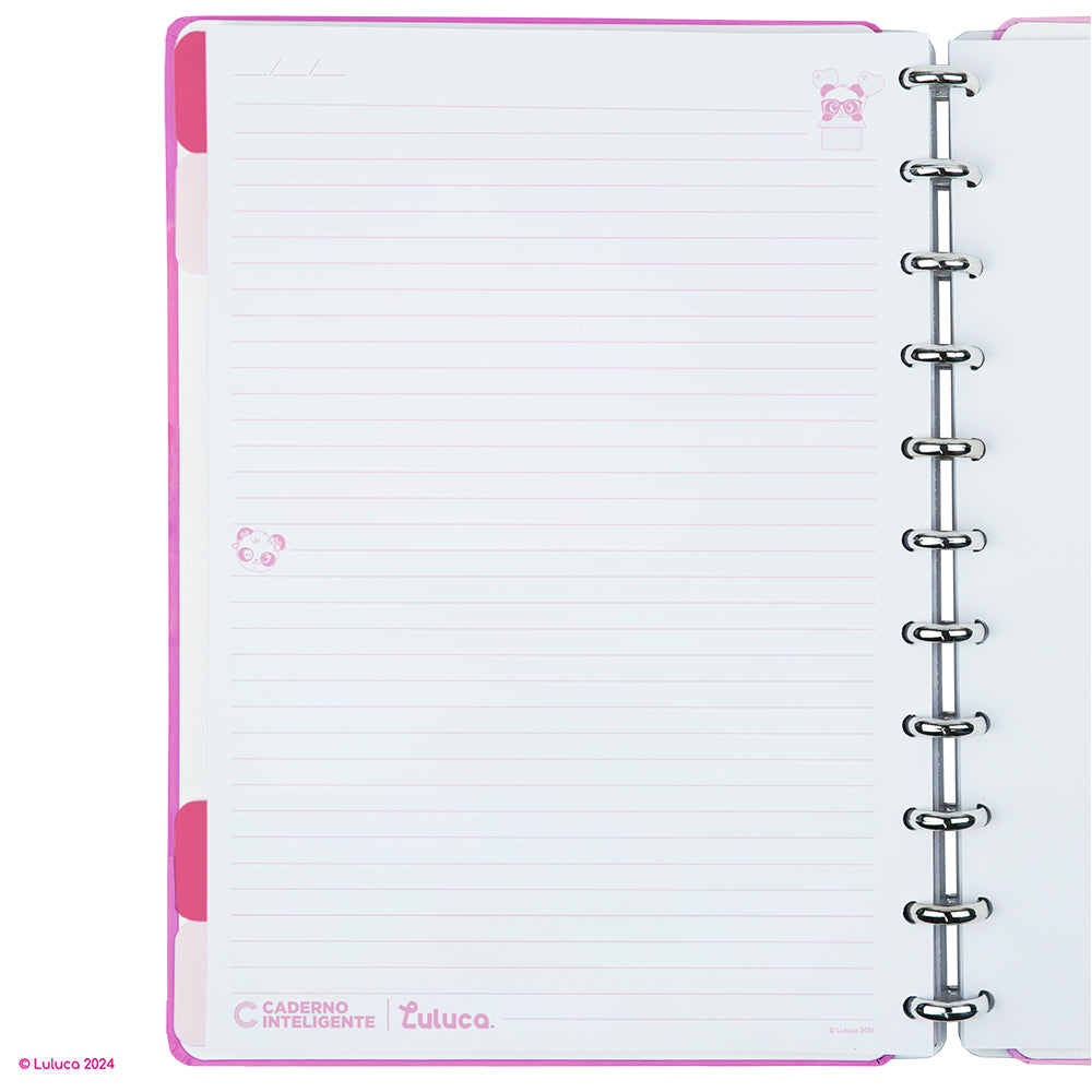 Caderno Inteligente Pandalu Glow by Luluca Grande Interior