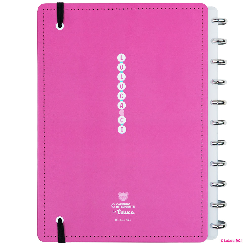 Caderno Inteligente Pandalu Glow by Luluca Grande Contracapa