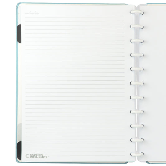 Caderno Inteligente Azul Pastel Grande Interior