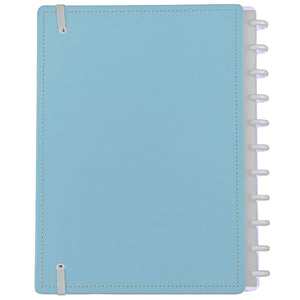 Caderno Inteligente Azul Pastel Grande Contracapa