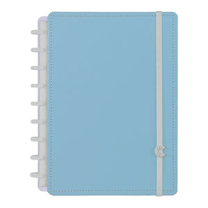 Caderno Inteligente Azul Pastel Médio Capa