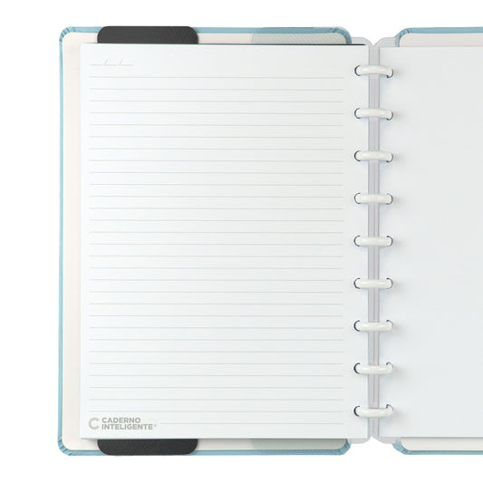 Caderno Inteligente Azul Pastel Médio Interior