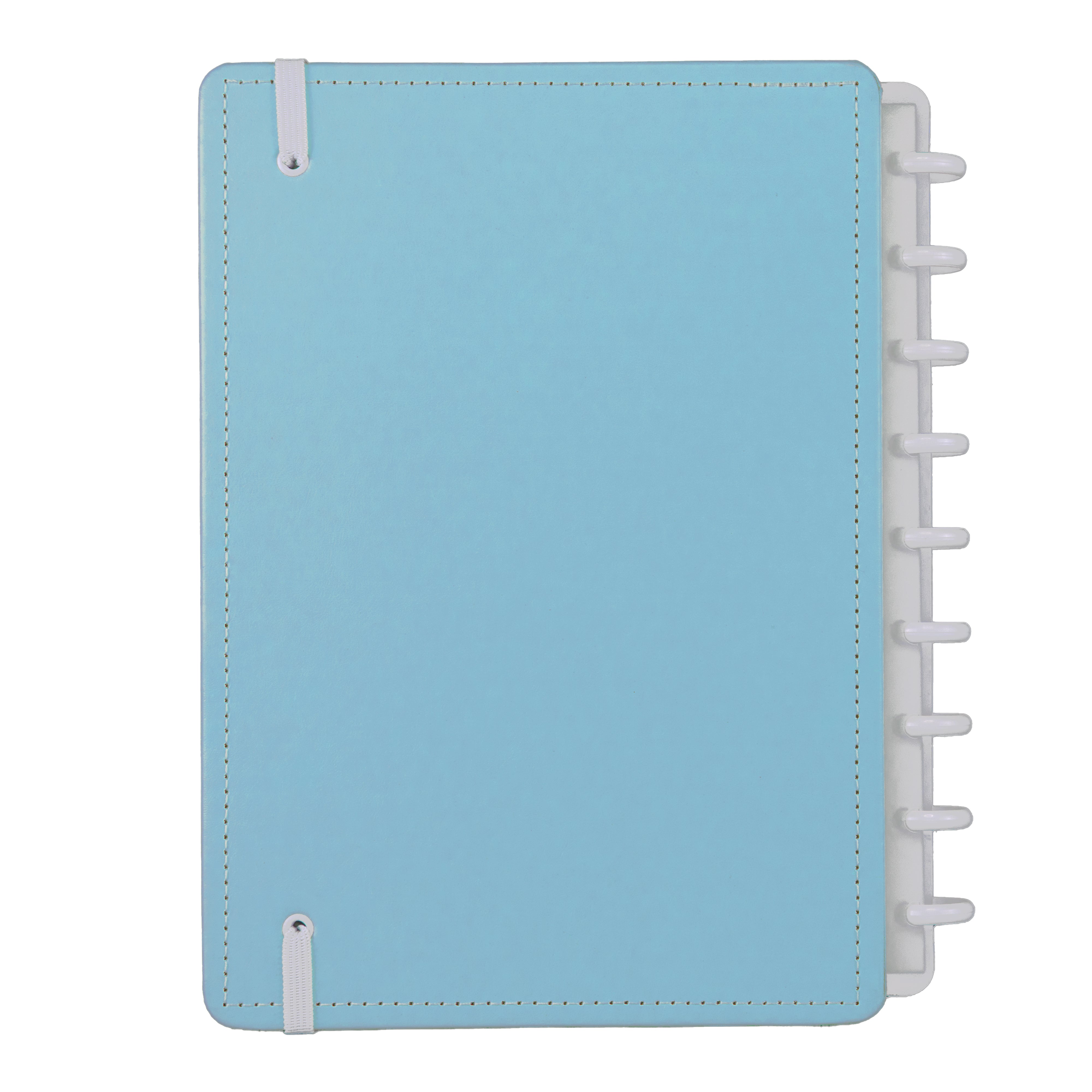 Caderno Inteligente Azul Pastel Médio Contracapa