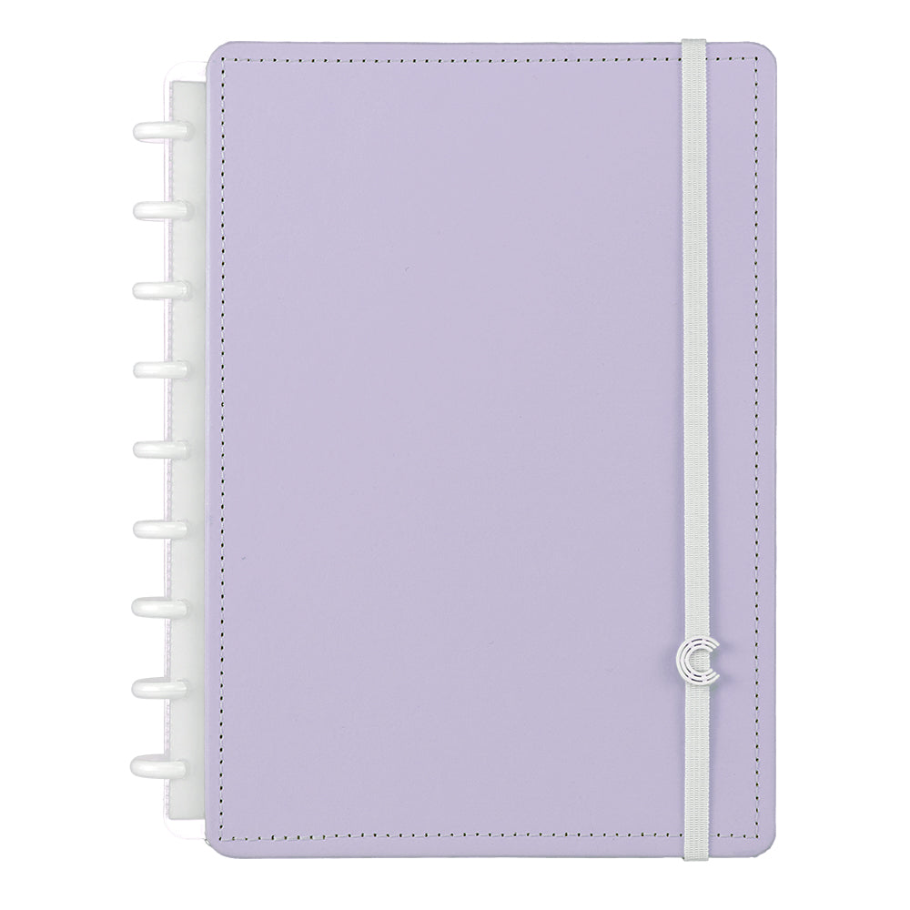 Caderno Inteligente Lilás Pastel Médio Capa