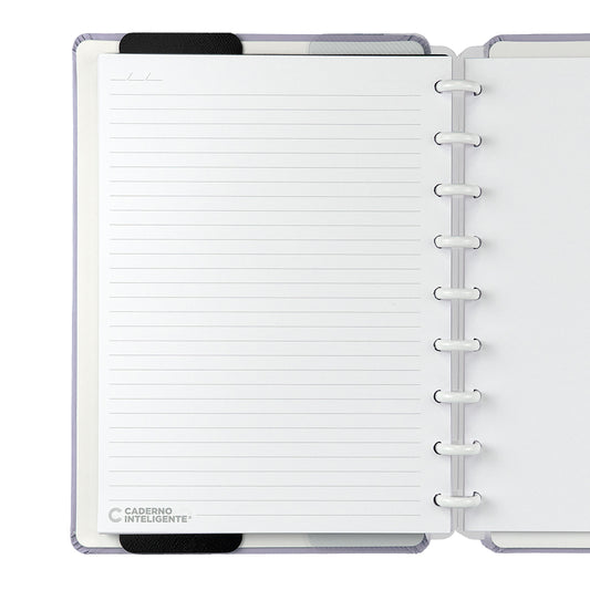 Caderno Inteligente Lilás Pastel Médio Interior