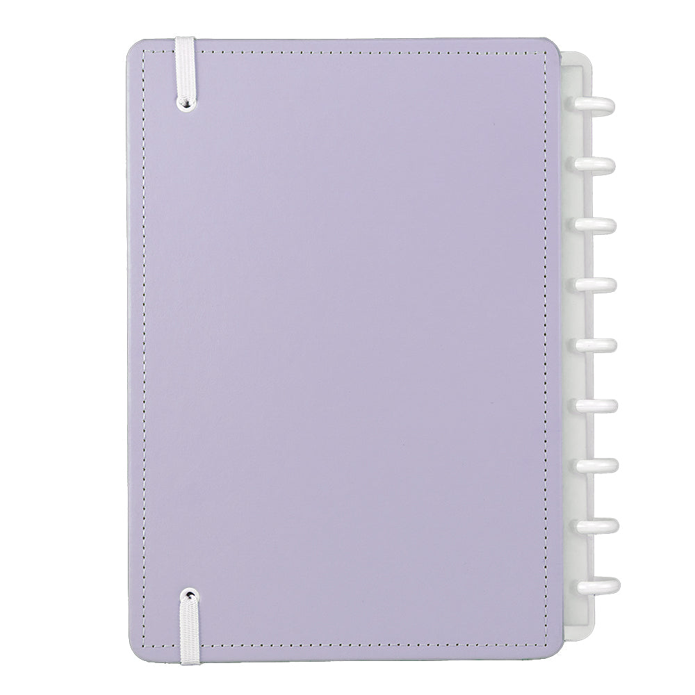 Caderno Inteligente Lilás Pastel Médio Contracapa