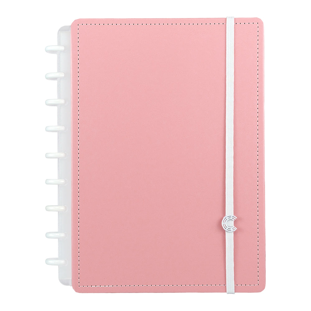 Caderno Inteligente Rosa Pastel Médio Capa