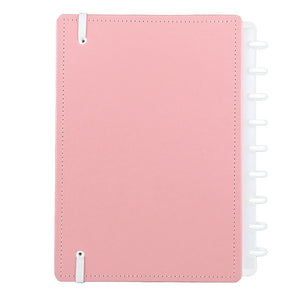 Caderno Inteligente Rosa Pastel Médio Contracapa