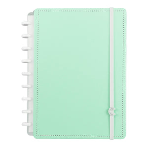 Caderno Inteligente Verde Pastel Médio Capa