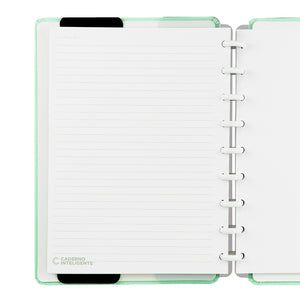 Caderno Inteligente Verde Pastel Médio Interior