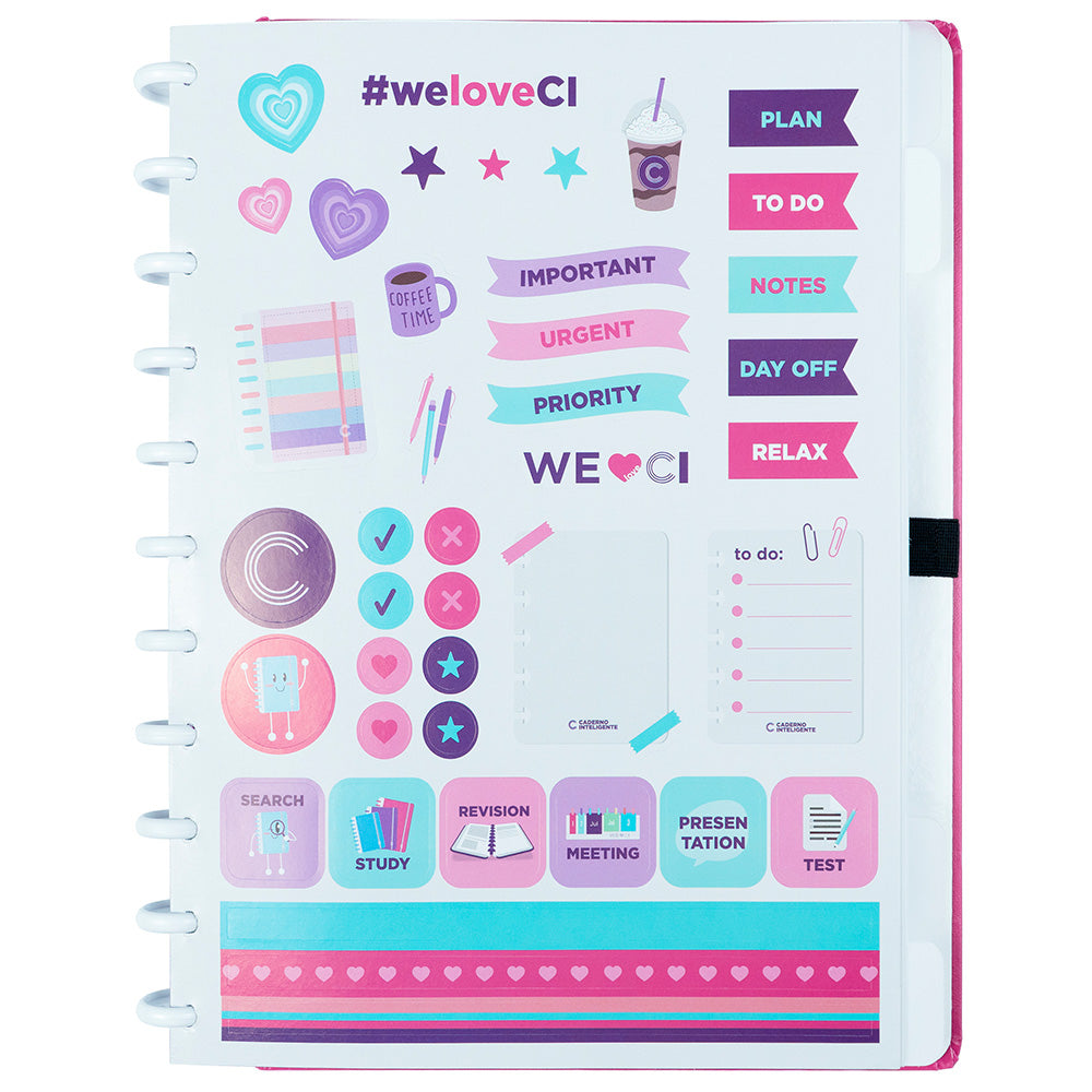 Caderno Inteligente Premier Pink Grande Interior