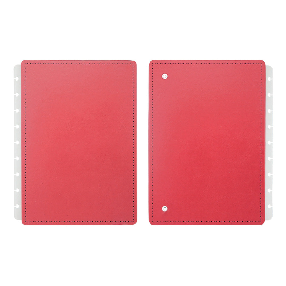 Capa e contracapa para Caderno Inteligente Vermelho Cereja A5