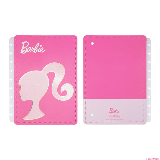 Capa e contracapa para Caderno Inteligente BARBIE™ Pink Médio (Planner)