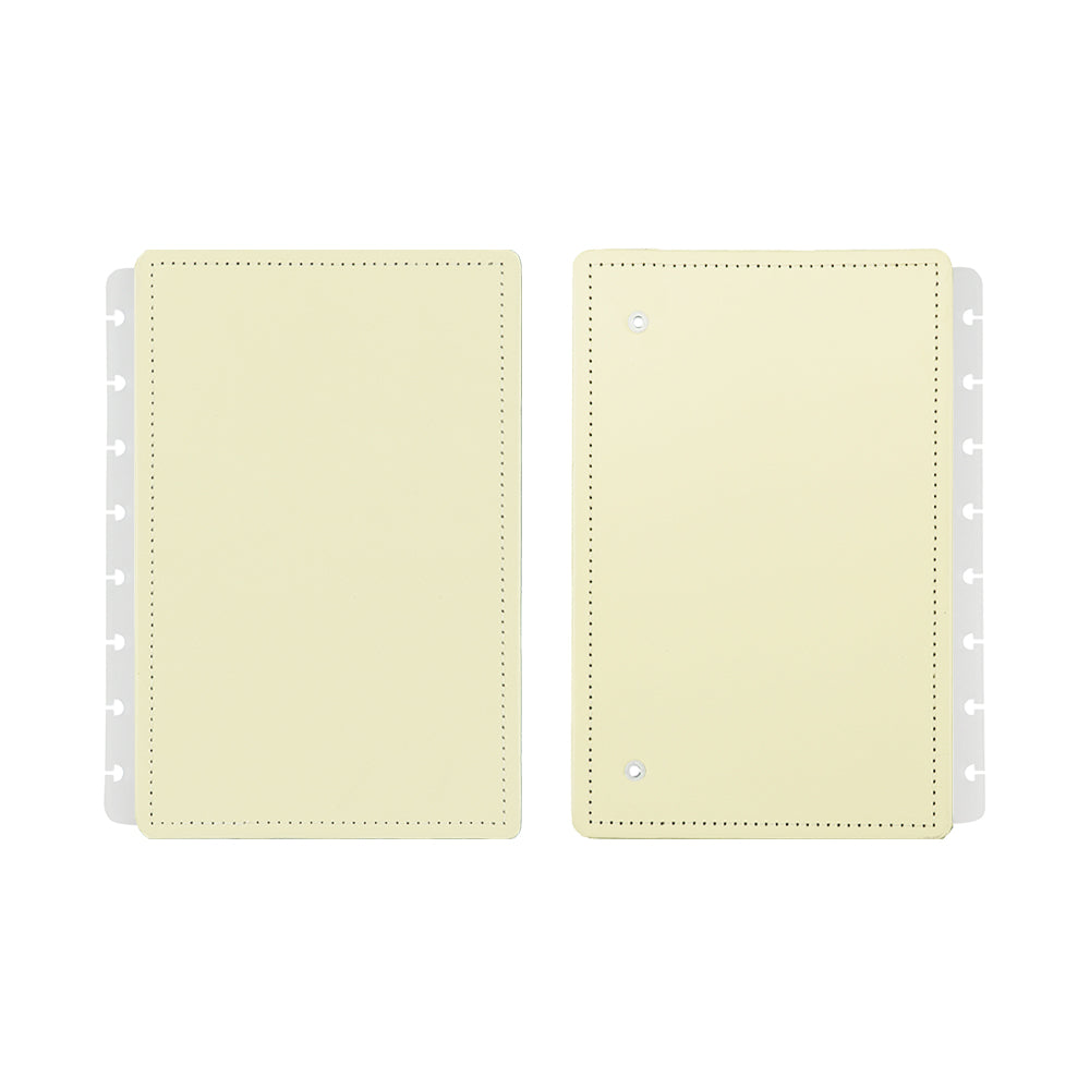Capa e contracapa para Caderno Inteligente Amarelo Pastel A5