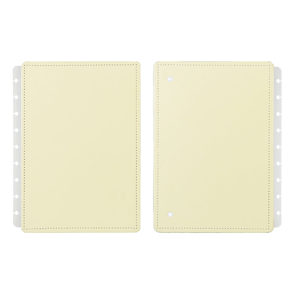 Capa e contracapa para Caderno Inteligente Amarelo Pastel Médio (Planner)