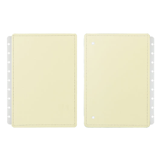 Capa e contracapa para Caderno Inteligente Amarelo Pastel Médio (Planner)