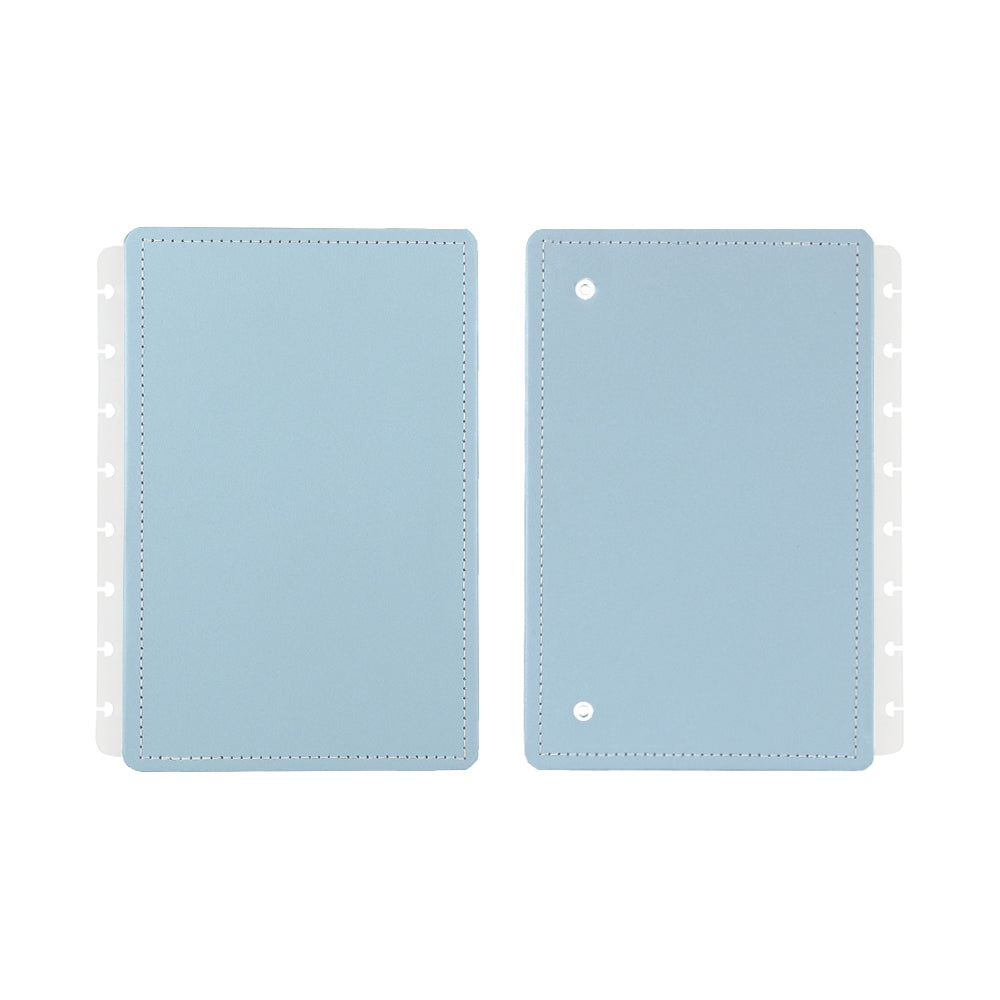 Capa e contracapa para Caderno Inteligente Azul Pastel A5