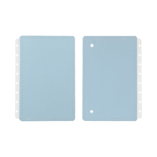 Capa e contracapa para Caderno Inteligente Azul Pastel A5