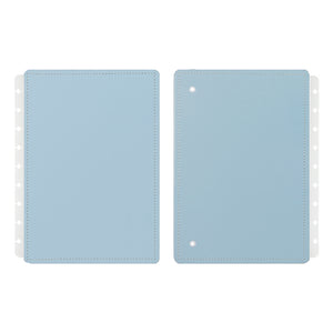 Capa e contracapa para Caderno Inteligente Azul Pastel Médio (Planner)
