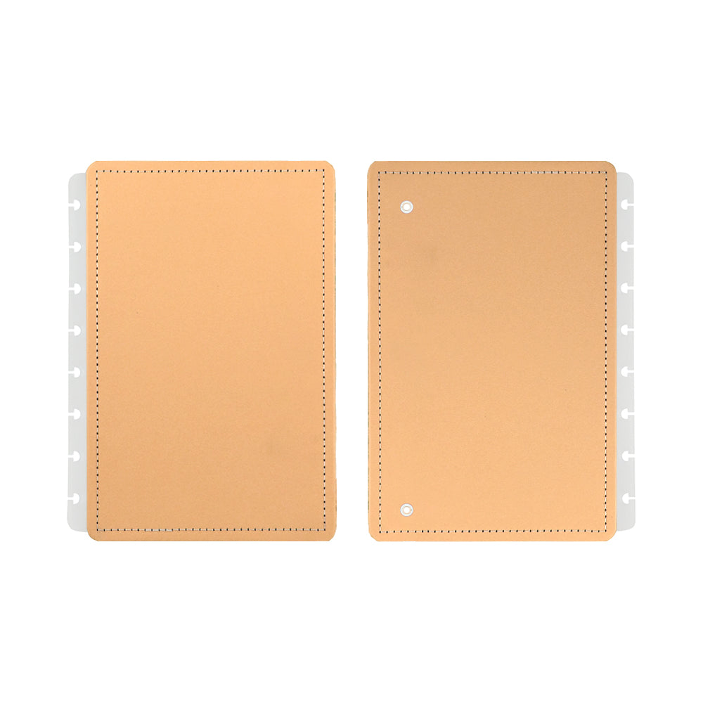 Capa e contracapa para Caderno Inteligente Laranja Pastel A5