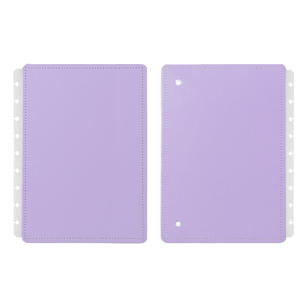 Capa e contracapa para Caderno Inteligente Lilás Pastel Médio (Planner)