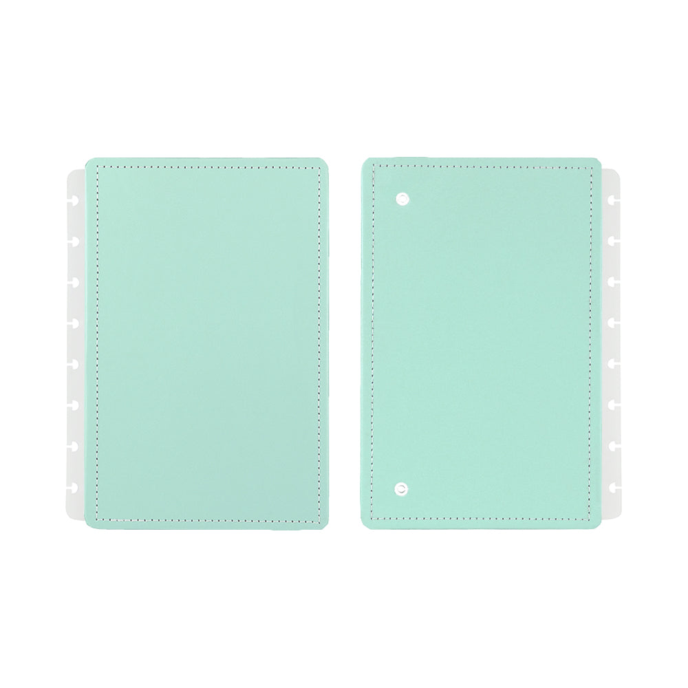 Capa e contracapa para Caderno Inteligente Verde Pastel A5