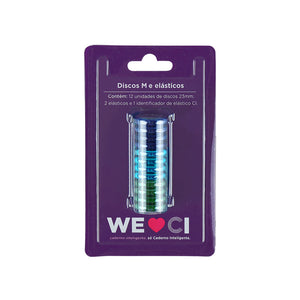 Discos e elástico Ocean para o Caderno Inteligente M Embalagem Frente