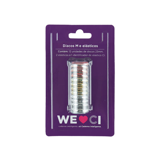 Discos e elástico Treasure para o Caderno Inteligente M Embalagem Frente