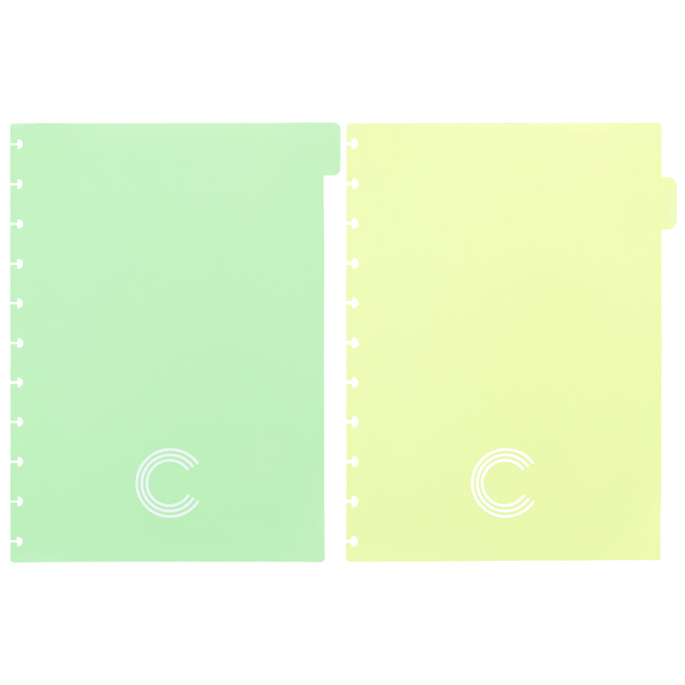 Separadores Pastel para Caderno Inteligente Grande Interior