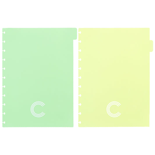 Separadores Pastel para Caderno Inteligente Grande Interior