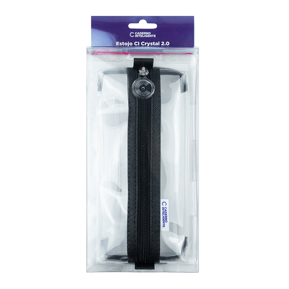 Estojo inteligente crystal 2.0 Preto Embalagem Frente