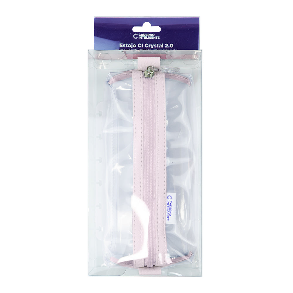 Estojo inteligente crystal 2.0 Rosa Embalagem Frente