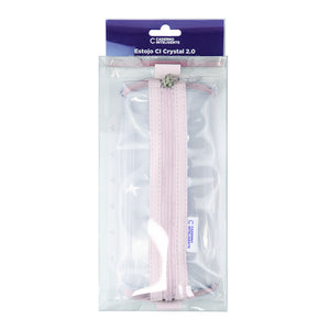 Estojo inteligente crystal 2.0 Rosa Embalagem Frente