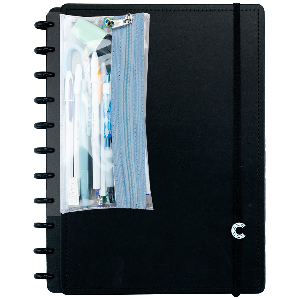 Estojo para Caderno Inteligente Crystal Baby Blue Verso