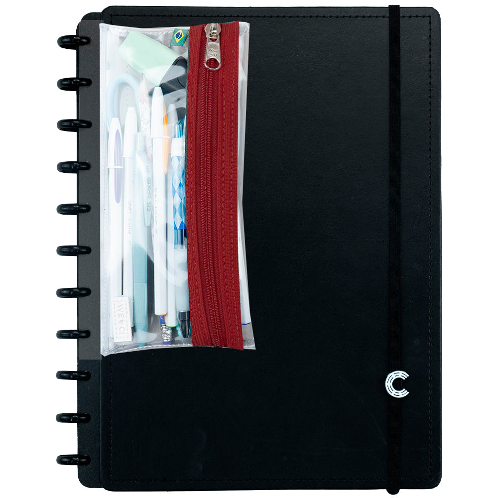Estojo para Caderno Inteligente Crystal Red Verso